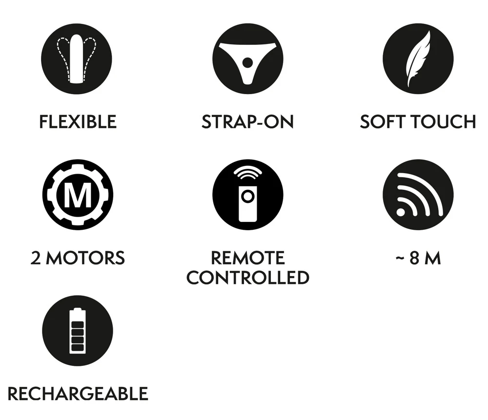 Your Strap-On RC Vibrator Blue