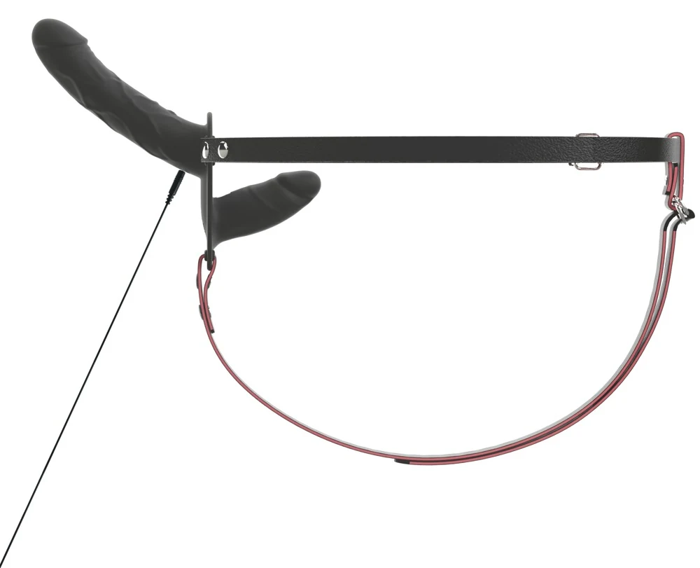 RC Vibrating Double Strap-On