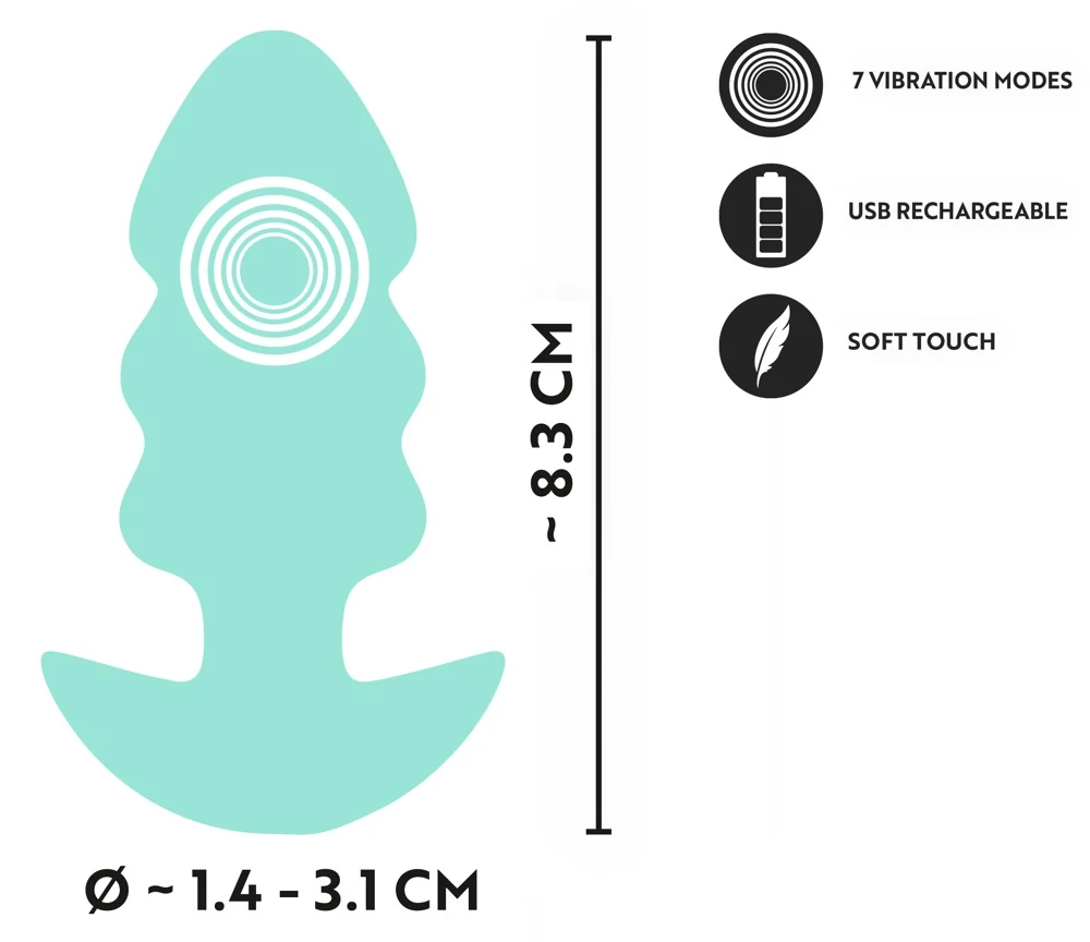 Cuties Vibrating Plugs Green