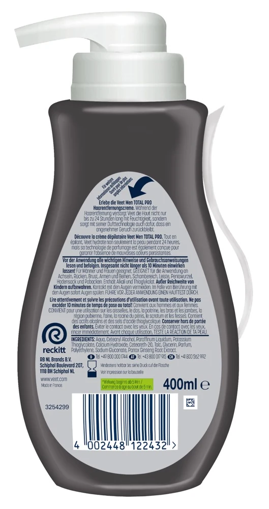 Veet Men Total Pro 400 ml