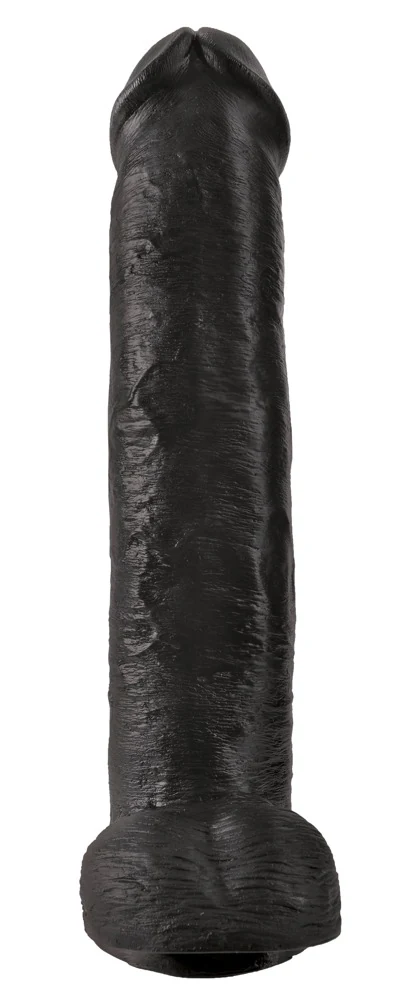 King Cock 15 Cock with Balls Dark