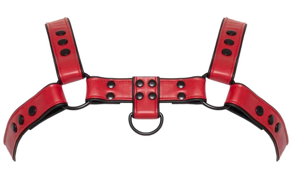 Herren Brustharness rot S-XL