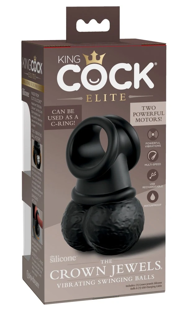 King Cock Elite TCJ Vibrating Swinging Bal