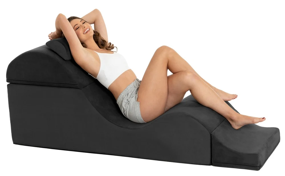 Aria Flip Chaise Black 22"