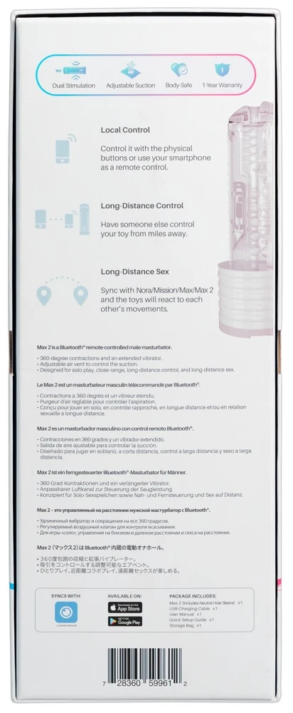 Lovense Max 2 mit neutraler Sleeve