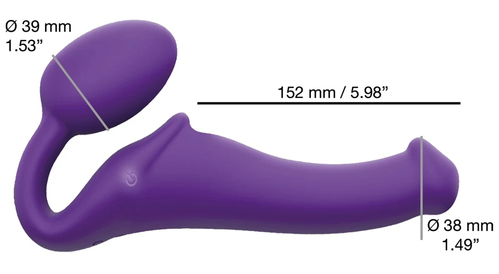 Vibrating Strap-On M Purple