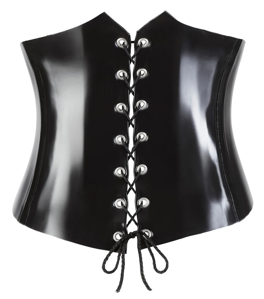 Latex Mieder schwarz XL