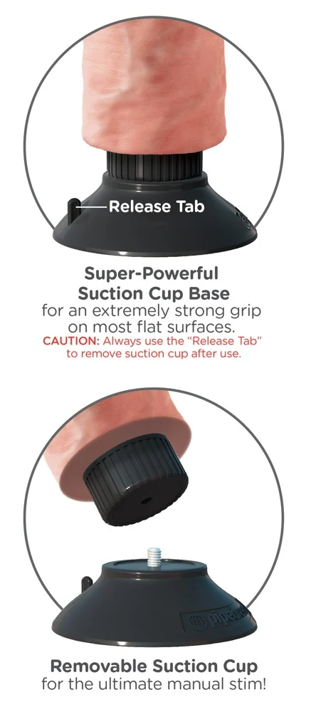 King Cock 8 Vibrating Cock Light