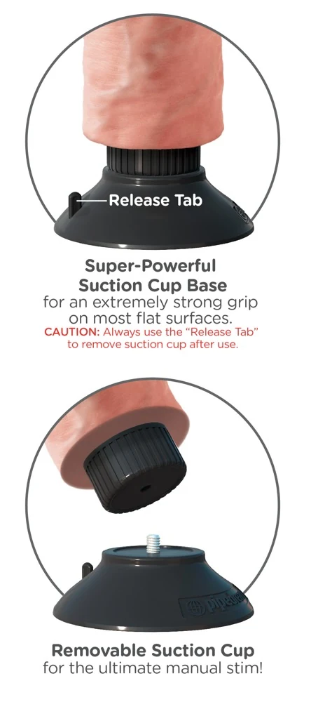 King Cock 7 Vibrating Cock Light