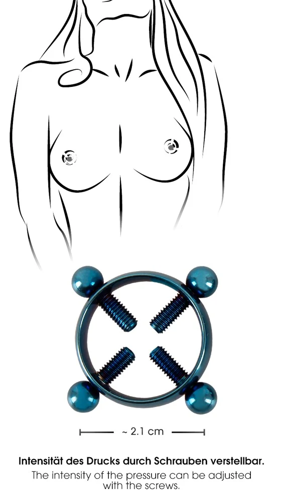 Bad Kitty Nipple Jewellery Blu