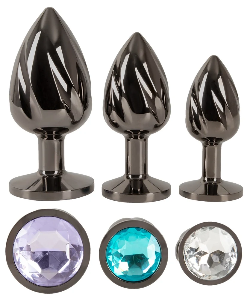 ANOS Metal Butt Plug Set Diamo