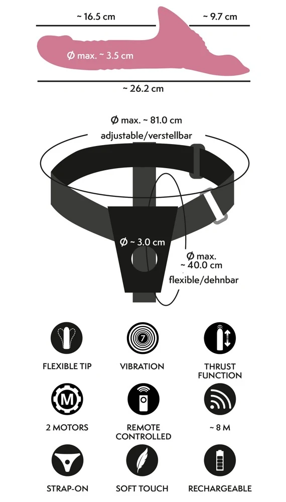 Your Strap-On Vibrator Pink