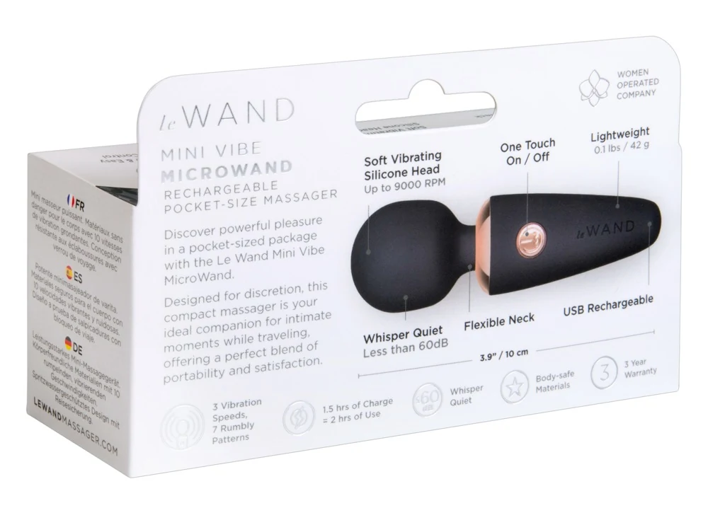 le Wand Mini Microwand Black