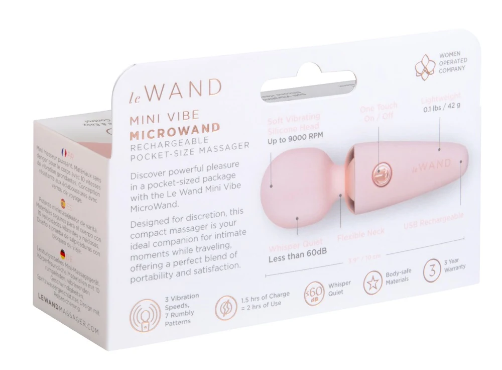 Le Wand Mini Microwand Rose Go