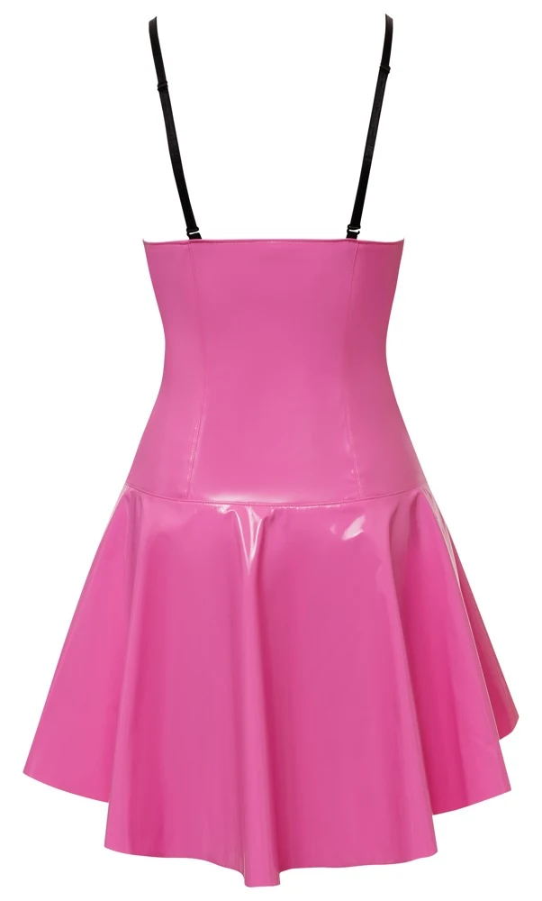 Lack Kleid pink L