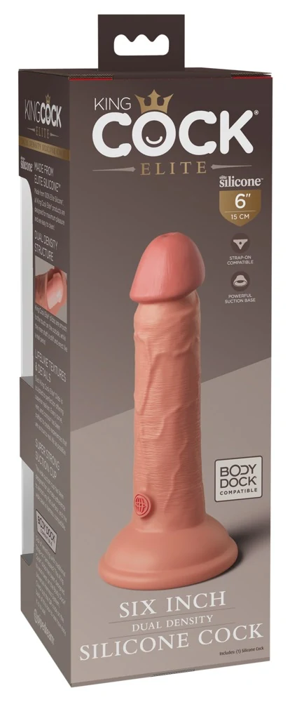 King Cock Elite 6 Dual Density Cock Light