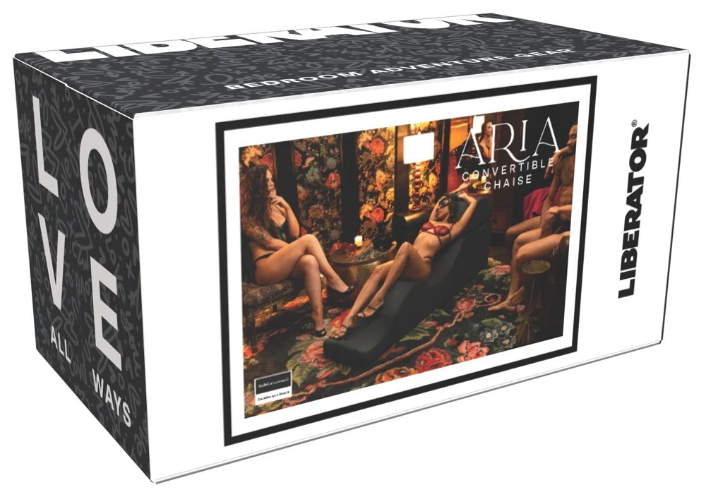 Aria Flip Chaise Black 22"