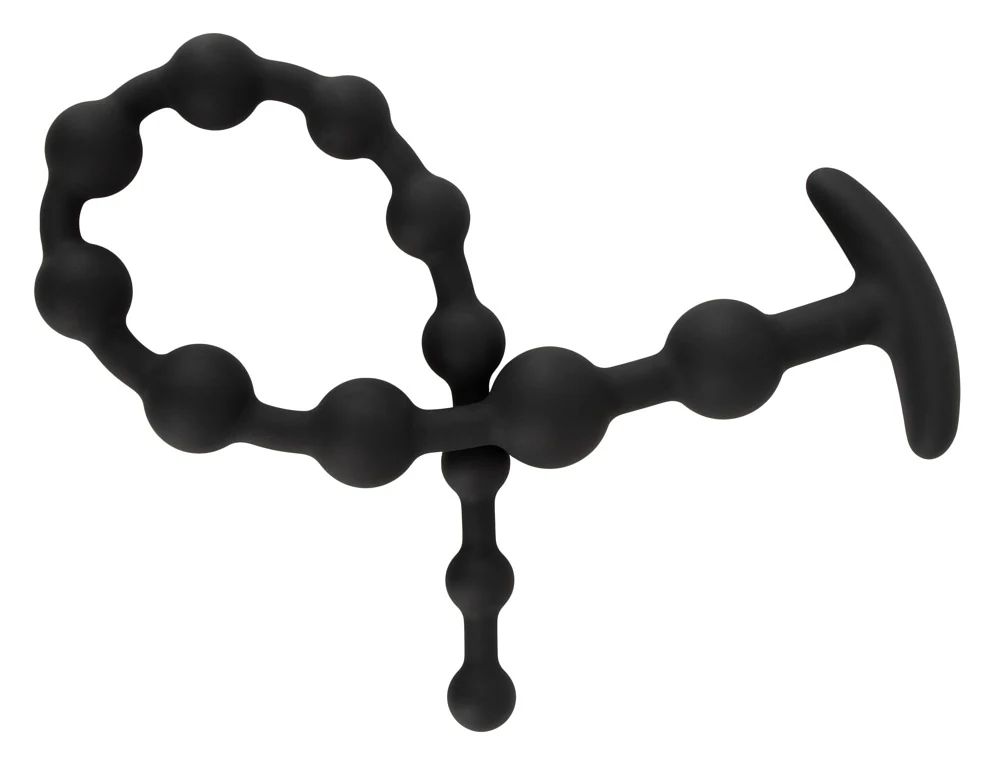 Black Velvets Anal Beads Silic