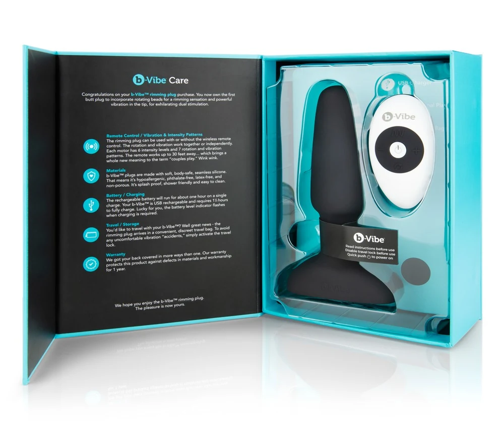 b-Vibe rimming Plug 2 Black