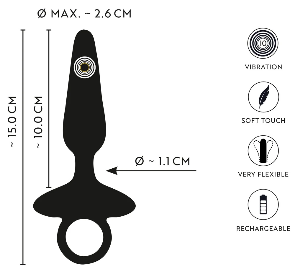 ANOS Flexible Butt Plug Vibrat